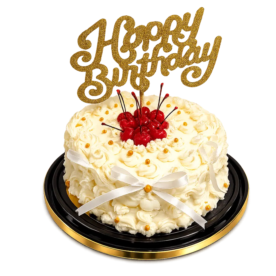 Custom birthday celebration cake