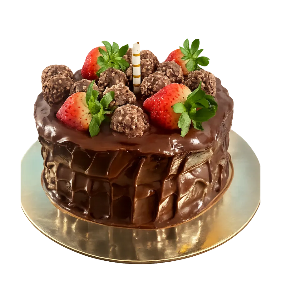 Strawberry chocolate specialty cake